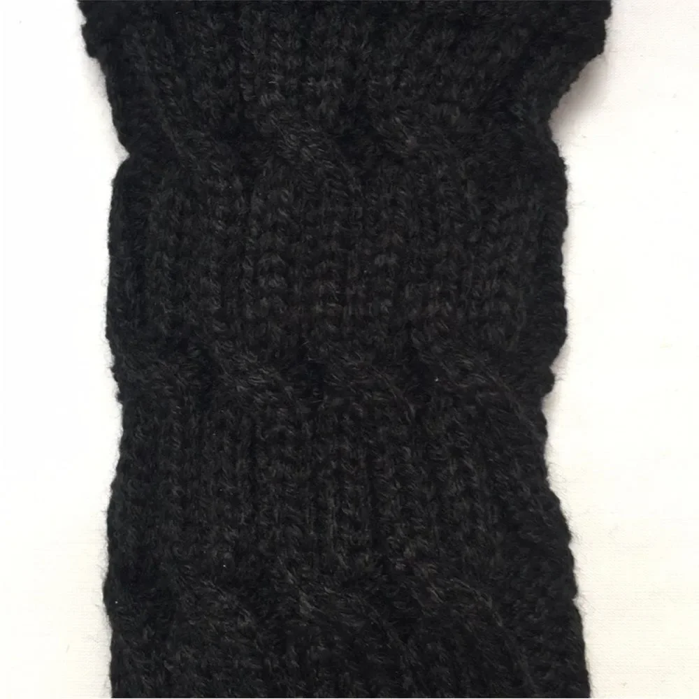 Long White Cable Knit Arm Warmers Gloves Y2K Winter NWT